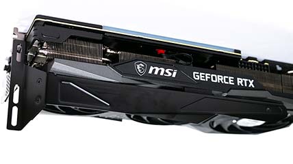 製品画像｜MSI GeForce RTX 3070 GAMING X TRIO｜グラボを支えるプレート