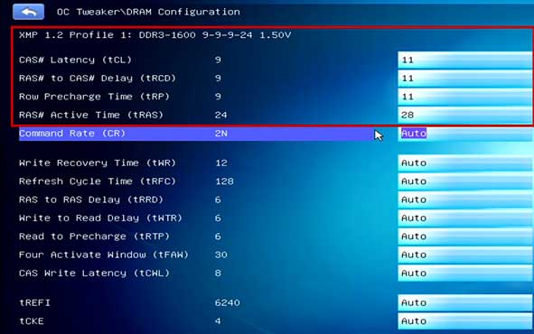 ASRock UEFI メモリレイテンシの設定