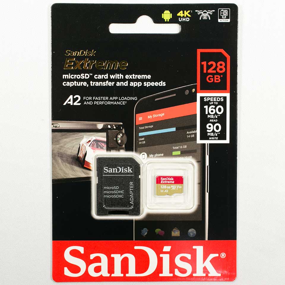 SanDisk Extreme microSDXC 128GB の性能『SDSQXA1-128G-GN6MA』 【桜 ...