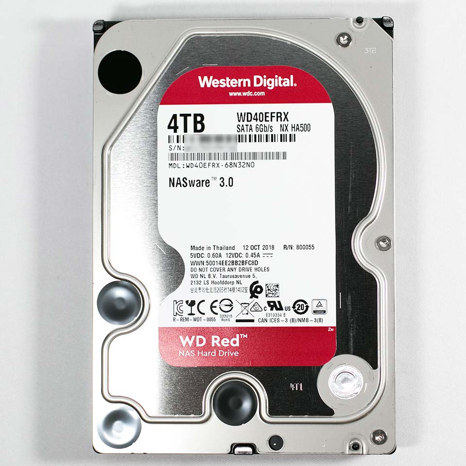 HDD WD RED NAS HARD DRIVE 4TB [WD40EFRX-RT2]の性能 【桜PC情報】