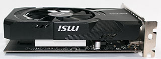 MSI GeForce GT 1030 AERO ITX 2G OC. 外観3。