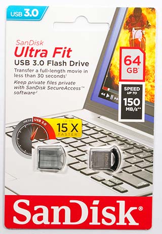USBメモリ SanDisk SDCZ43-064G-GAM46 のパッケージ