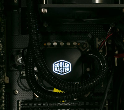 Nepton 120XL ポンプ部のLED点灯