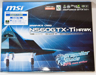 N560GTX-Ti Hawkのパッケージ