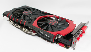 側面 MSI GTX 960 GAMING 2G