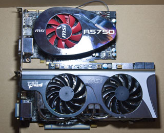 Radeon HD5870とHD5750の比較